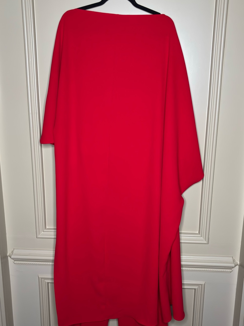Zara Vibrant Red Asymmetrical Draped Set - Picture 5 of 6